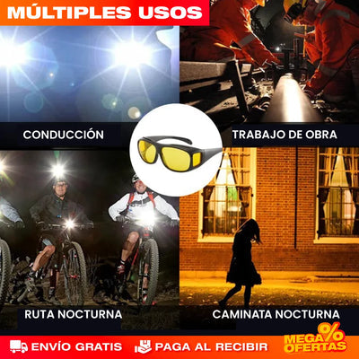 Gafas HD Ultra Visión 2x1 – Claridad Visual Día y Noche